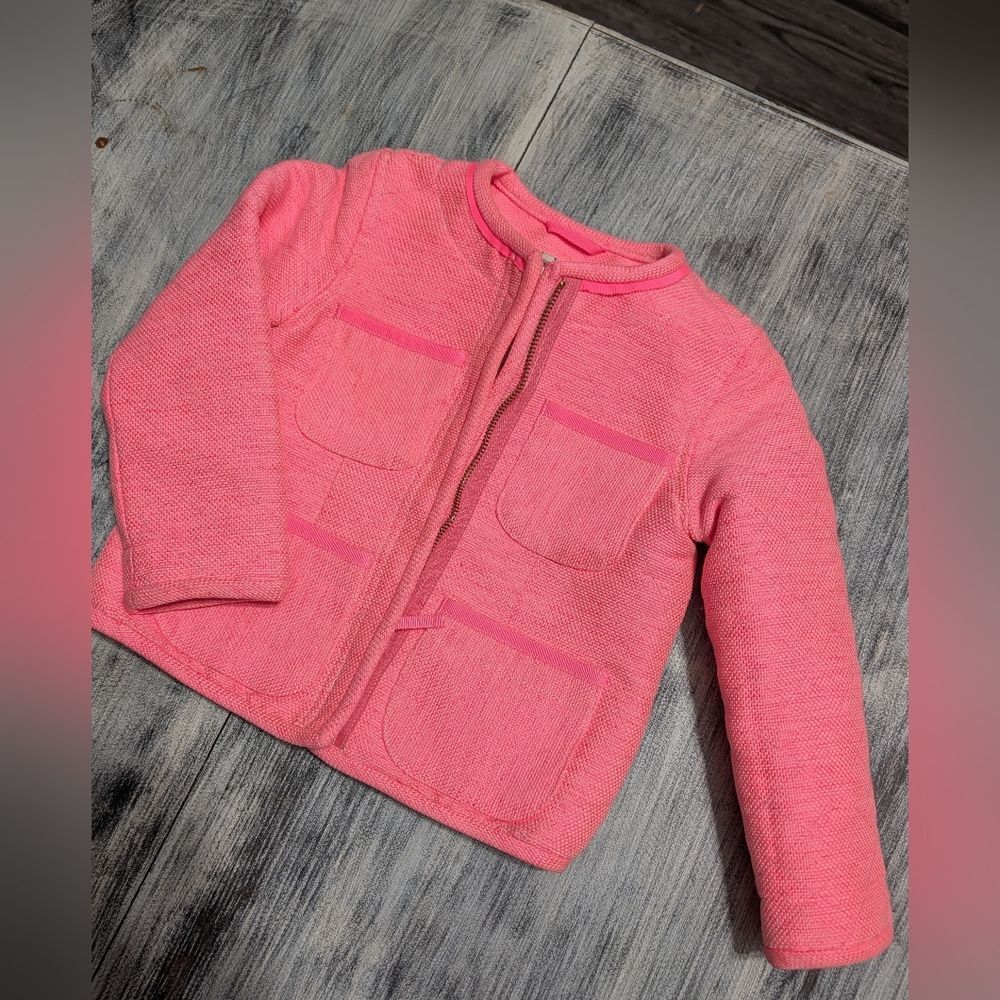 Crewcuts Girls Pink Canvas Coat